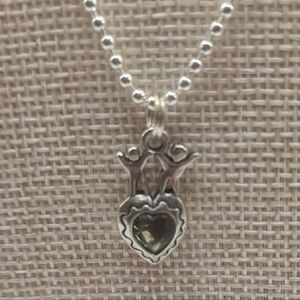 Silver Heart Pendant Necklace